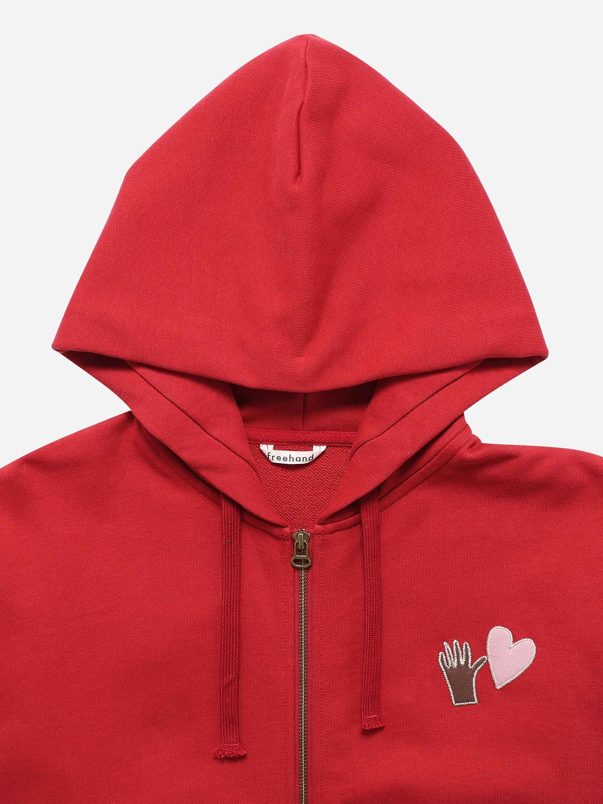 HEART ZIP HOODIE