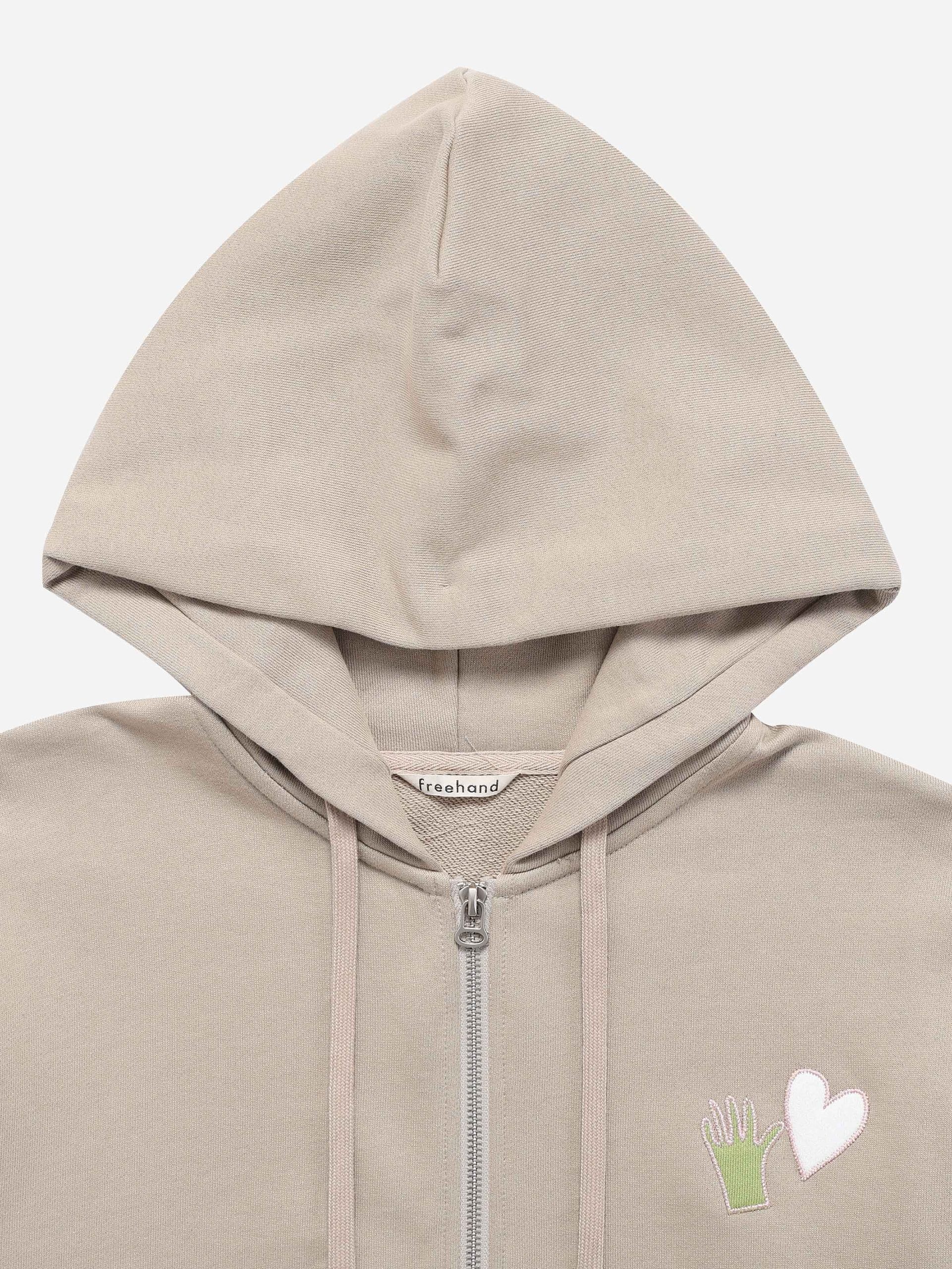 HEART ZIP HOODIE