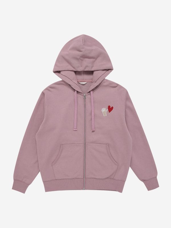 HEART ZIP HOODIE