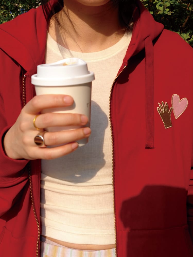 HEART ZIP HOODIE - Image 2